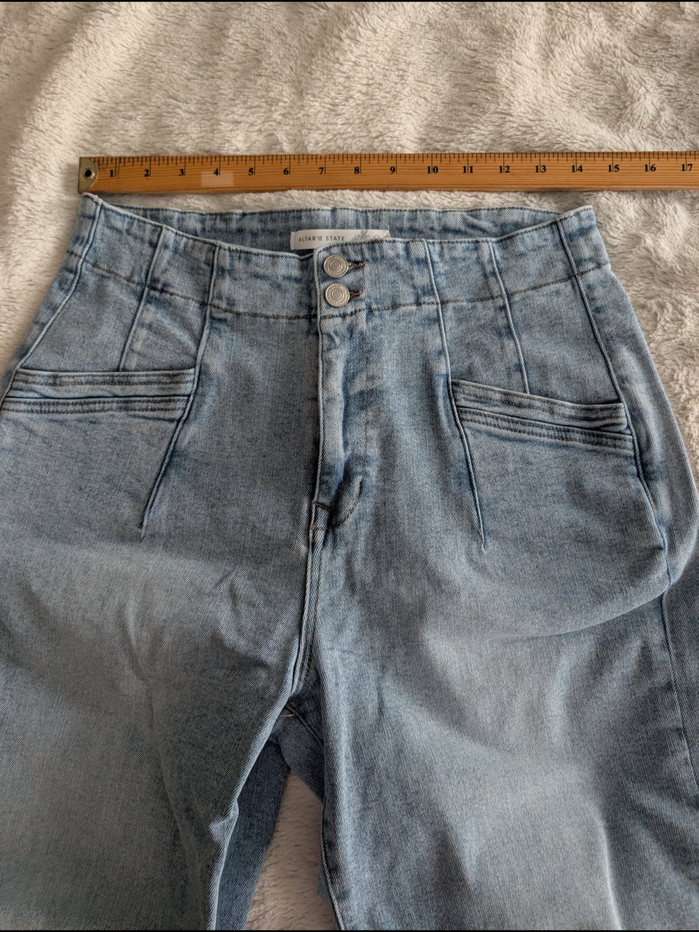 Altar'd State Light Wash High-Rise Women's Jeans